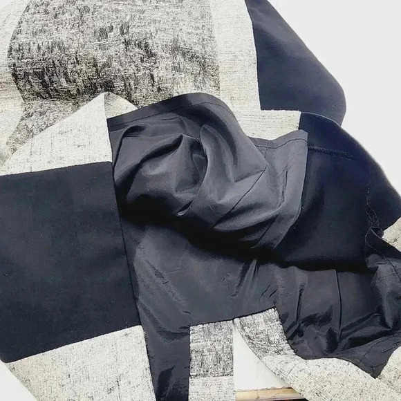 Lafayette 148 New York Cap Sleeve Textured Color block Sheath Dress 4 - Picture 8 of 10